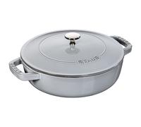 STAUB Sauteuse Chistera en Fonte, Ronde, Ø 28 cm, 3,7 L, Gris Graphite