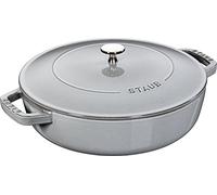 STAUB Sauteuse Chistera en Fonte, Ø 24 cm, 2,4 L, Gris Graphite