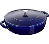 STAUB Sauteuse Chistera en Fonte, Ø 28 cm, 3,7 L, Bleu Intense