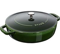 STAUB Sauteuse Chistera en Fonte, Ø 28 cm, 3,7 L, Vert/Basilic