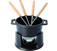 STAUB Service à Fondue en Fonte, Ø 10 cm, 0,25 L, Noir Mat