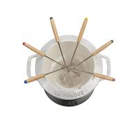 STAUB - Service A Fondue en Fonte 20 CM Truffe Blanche
