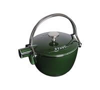Staub fonte 1650085 théière / bouilloire ronde majolique basilic