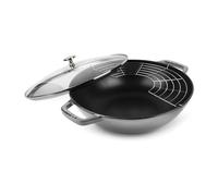STAUB Wok avec couvercle en verre Ø30 cm 4.4 L Gris