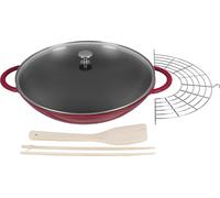 STAUB Wok new Classic fonte 5,7 litres Ø37cm rouge cerise