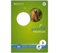 Staufen 040780003 - Cahier Green Linéature 3, DIN A5, 16 feuilles, 90 g/m², 14 lignes doubles
