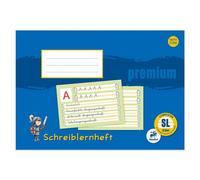 Staufen® 734500901 Staufen® Cahier d'apprentissage de l'écriture Premium Linéature SL (1ère année scolaire) - avec bande centrale jaune lignée Marge tout autour