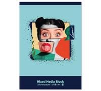 Staufen Bloc Lumart Mixed Media - 2 blocs de 30 feuilles chacun, 170 g/m², DIN A4, pour enfants et adultes