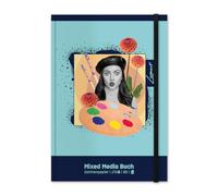 Staufen Carnet Lumart Mixed Media - 40 feuilles de papier 170 g/m², papier à dessin DIN B5, pour enfants et adultes