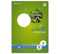Staufen Green Notebook DIN A4, Ruling Style 1 (5/5/5 mm Lined Colour), 16 Sheets