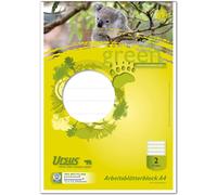 Staufen Green Worksheet Pad - DIN A4, Line Style 2 (4/4/4 mm Lined, Coloured Rul