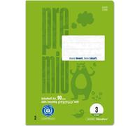 STAUFEN PREMIO 040784003 Cahier LIN3 - A4, 32 feuilles, 21 doubles lignes, vert clair