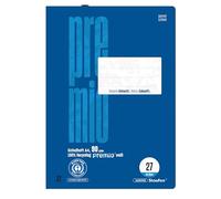 Staufen premio Cahier - 2 cahiers de 32 feuilles chacun, format A4, réglure 27 (9 mm avec marge), papier recyclé 90 g/m², coins arrondis pour éviter les « oreilles »