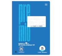 Staufen premio Cahier - 5 Cahiers de 32 feuilles chacun, DIN A4, réglure 25 (lignées avec marge), papier recyclé 90 g/m², coins arrondis pour éviter les „cornes“