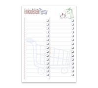 Staufen REC Liste de courses - 5 blocs de 52 feuilles chacun, DIN A5, 90 g/m² papier recyclé