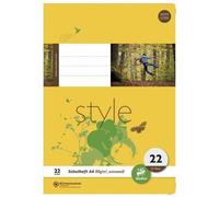 Staufen® style 040432022 Cahier LIN26 - A4 32 feuilles 80g/qm 5mm quadrillées avec marge