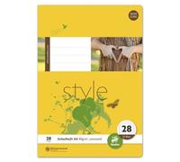 Staufen® style 040432028 Cahier LIN28 - A4, 32 feuilles, 90 g/qm, quadrillé avec marges