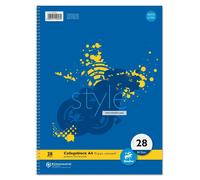 Staufen® style 040480025 Collegeblock LIN28 - A4, 80 feuilles, 70 g/qm, quadrillé 5 mm avec lignes de bordure