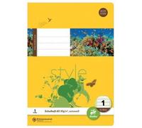 Staufen® style 040532001 Cahier LIN1 - A5, 32 feuilles, 80g/qm, 5/5/5mm ligné couleur