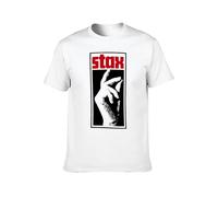 STAX Memphis Tennessee Records Booker Albert King Otis Redding Mens Tshirt Black Round Neck Short Sleeves Size 3XL