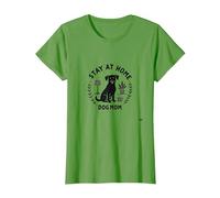 Stay at Home Dog Mom Cozy Pet Lover T-Shirt, Femme, Herbe, S