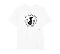 Stay at Home Dog Mom Cozy Pet Lover T-Shirt, Homme Grandes Tailles, Blanc, 2X Tall