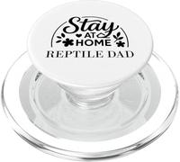 Stay at Home Reptile Dad Convient aux Hommes et aux Femmes. PopSockets PopGrip pour MagSafe