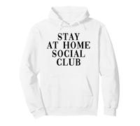 Stay at Home Social Club (déclaration drôle de Solitaire) Sweat à Capuche