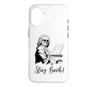 Stay Bach! Funny Bach Harpsichord Musique Classique Coque pour iPhone 16