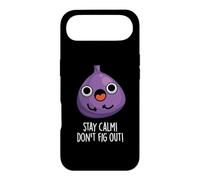 Stay Calm Don't Fig Out Jeu de Mots Amusant aux Fruits Coque pour iPhone Air
