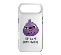 Stay Calm Don't Fig Out Jeu de Mots Amusant aux Fruits Coque pour iPhone Air
