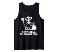 Stay Chill Vulture It's Cleanup Time Style Débardeur