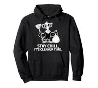 Stay Chill Vulture It's Cleanup Time Style Sweat à Capuche