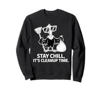 Stay Chill Vulture It's Cleanup Time Style Sweatshirt
