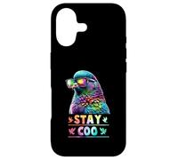 Stay Coo Pigeon Portant des Lunettes de Soleil Propriétaire d'oiseaux Amoureux des Animaux Coque pour iPhone 17
