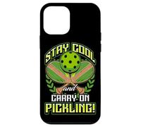 Stay Cool and Carry-on Pickling! Pickleball Coque pour iPhone 12 Mini