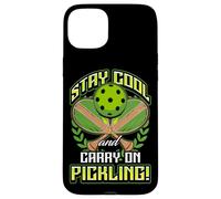 Stay Cool and Carry-on Pickling! Pickleball Coque pour iPhone 15 Plus