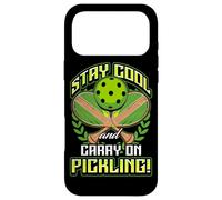 Stay Cool and Carry-on Pickling! Pickleball Coque pour iPhone 17 Pro Max