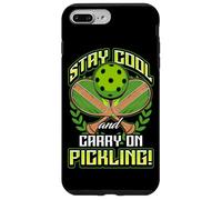 Stay Cool and Carry-on Pickling! Pickleball Coque pour iPhone 7 Plus/8 Plus