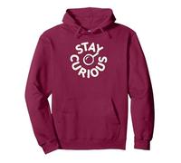 Stay Curious Détective Typographie Vintage Sweat à Capuche, Unisexe pour Adultes, Marron, XXL