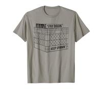 Stay Diggin' Keep Spinnin Vinyl Junkie Music Record Crate T-Shirt