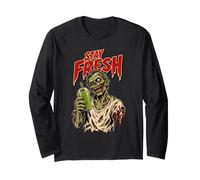 Stay Fresh Zombie Horror Halloween Undead Manche Longue