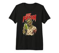 Stay Fresh Zombie Horror Halloween Undead T-Shirt Haut de Gamme