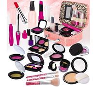 STAY GENT Faux Maquillage Enfant Jouet pour Filles, Faux Maquillage Kit avec Cosmétique Sac pour Prétend Enfants Rôle Jouer Fille Cadeau pour Plus de 3 Ans Anniversaire Noël (Pas de Vrai Maquillage)