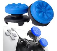 STAY GENT Grip Joystick pour PS5 - FPS Capuchons Joystick pour PS5 & PS4 Accessoires Manette Thumbsticks Grips Controller Thumb Silicone Caps à Aide avec Viser, Réduire Pouce Fatigue, Bleu 2 pièces