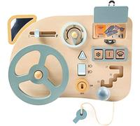 STAY GENT Montessori Busy Board Volant Voiture Jouets Montessori 1 an Jouets Enfants Sensoriel Jeux Bois Tableau Planche Table Activité Bebe éducatif Cadeau pour Enfant 1 2 3 4 Ans Garçons Fille