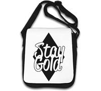 Stay Gold Black Diamond Logo Sac à bandoulière Blanc