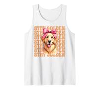 Stay Golden Retriever Nœud Coquette pour Chien Débardeur