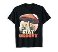 Stay Groovy Retro 70s Champignon Hippie Vibe T-Shirt