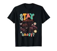 Stay Groovy Retro 70s Champignon Hippie Vibe T-Shirt
